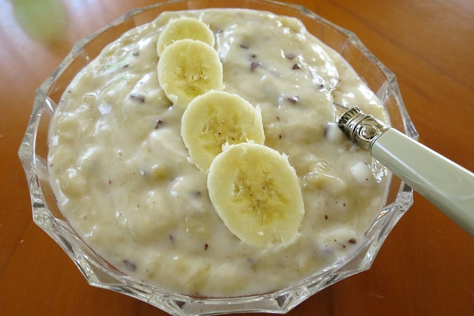 Bananen - Joghurt mit Schoko - Splits