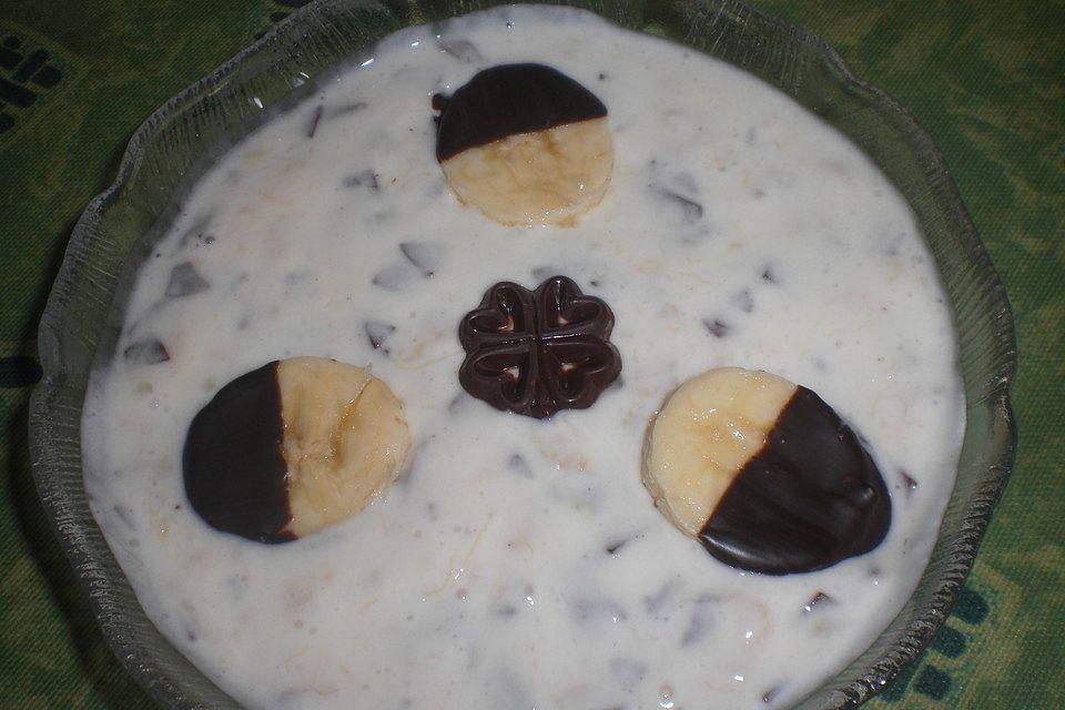 Bananen - Joghurt mit Schoko - Splits