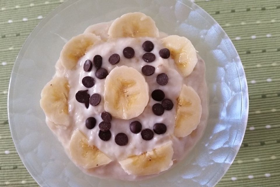 Bananen - Joghurt mit Schoko - Splits