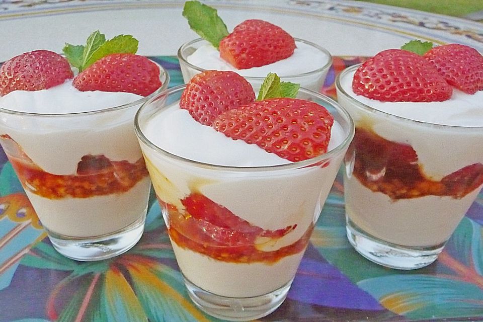 Erdbeeren mit Mascarponecreme