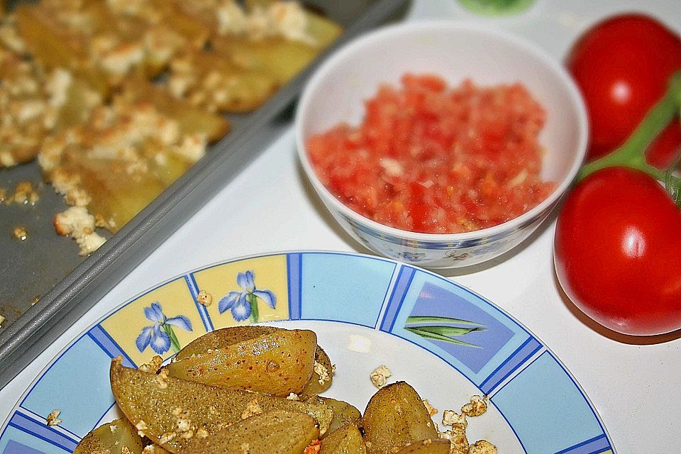 Feta Kartoffeln mit Salza