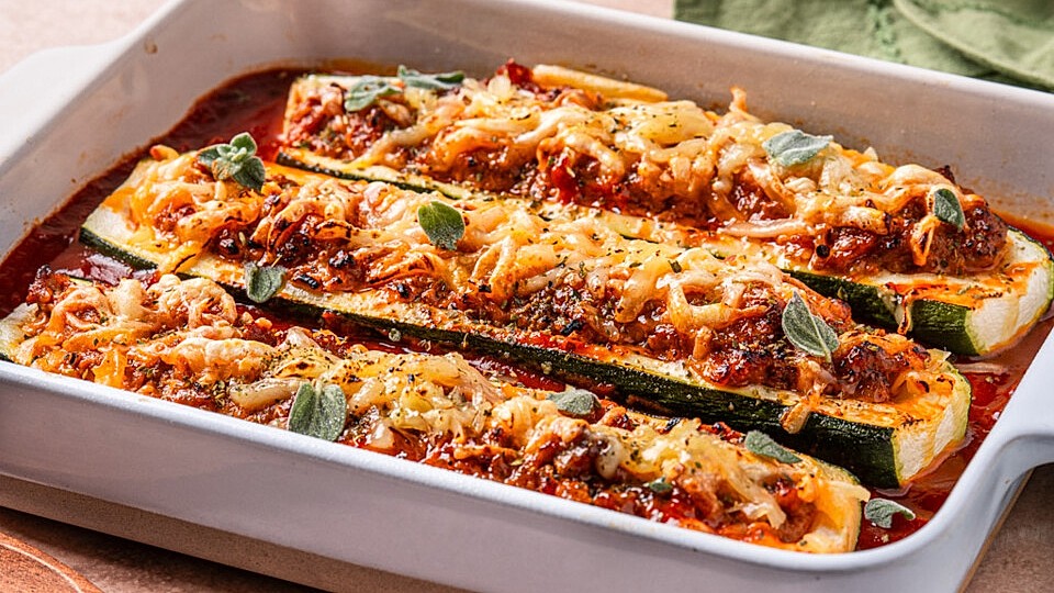 Gefüllte Zucchini mit Hackfleisch und Käse von Cha-Cha