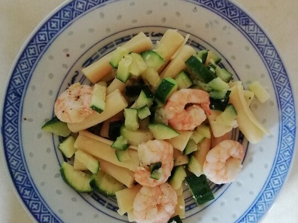 Fusili mit Garnelen und Zucchini von mahatma84| Chefkoch