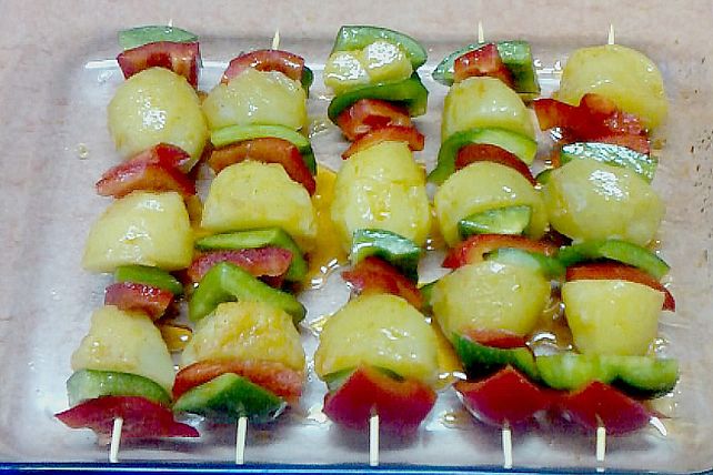 Kartoffel - Paprika – Spieße von CherAndi| Chefkoch Kartoffel - Paprika – Spieße von CherAndi| Chefkoch