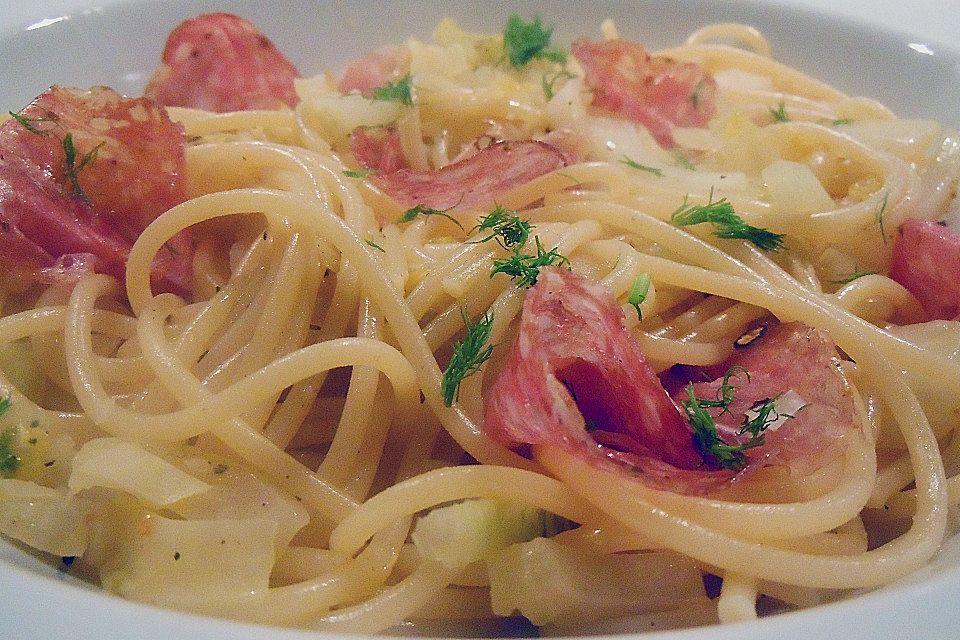 Spaghettini mit Fenchel