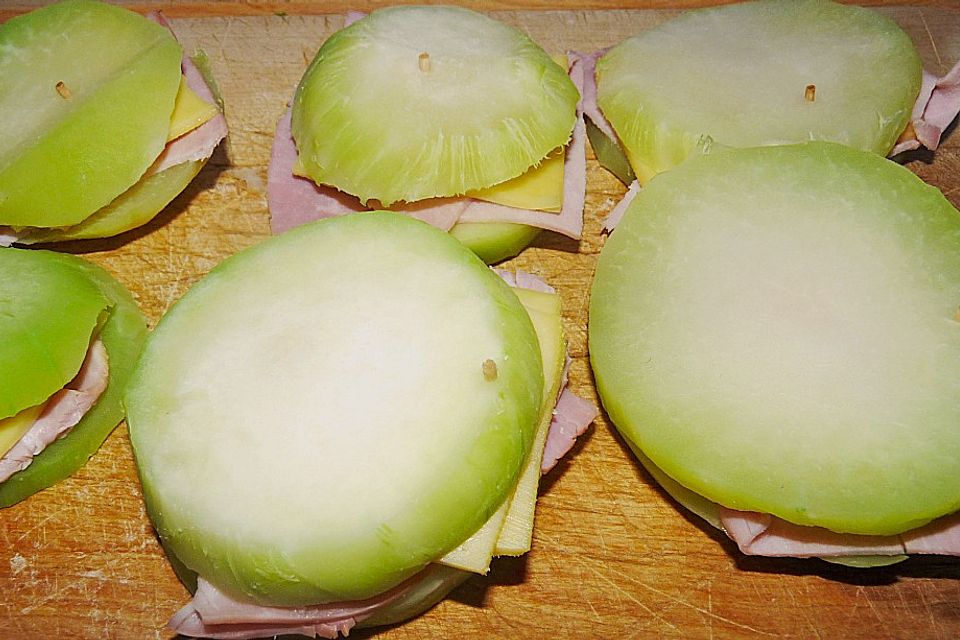 Kohlrabi-Cordon bleu