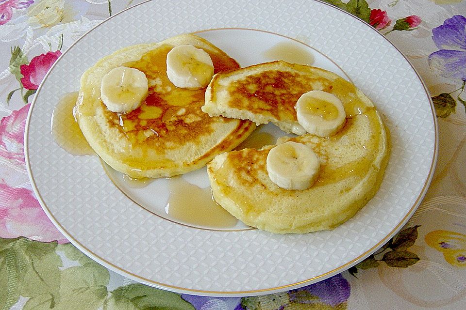 Pancakes mit Bananen