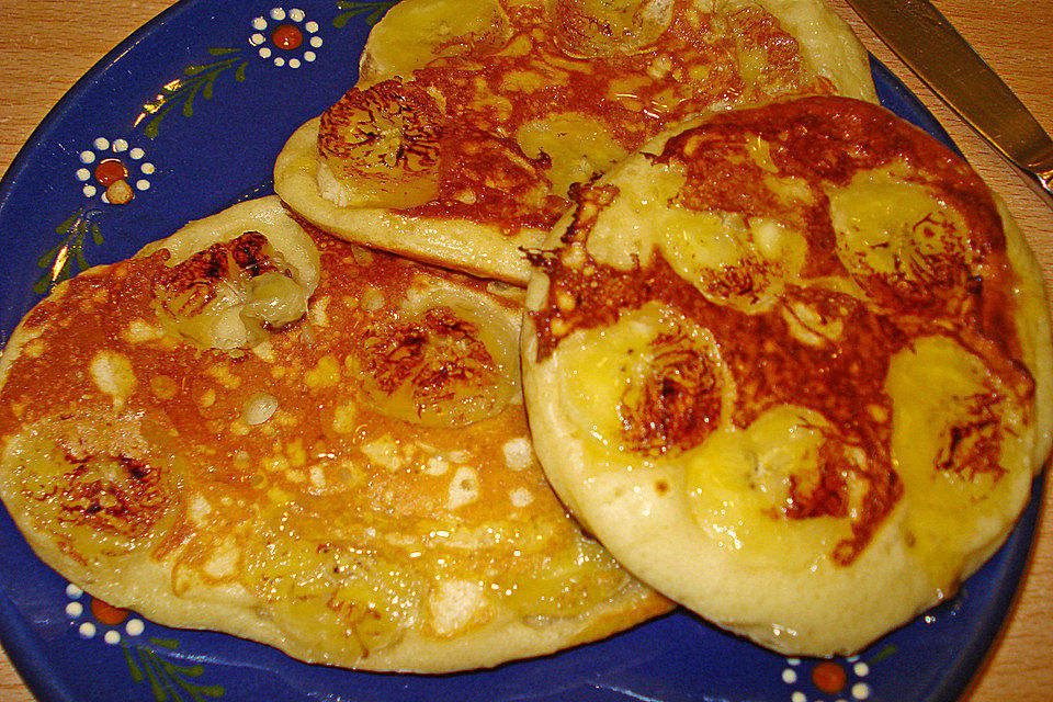 Pancakes mit Bananen