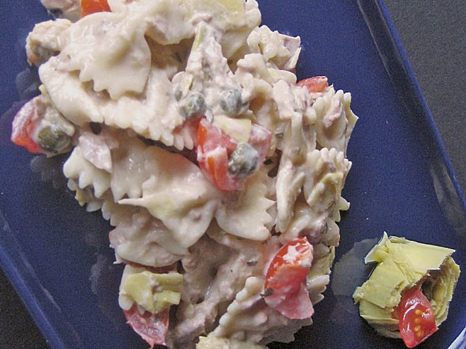 Nudelsalat mit Thunfisch und Artischocken von Merceile| Chefkoch
