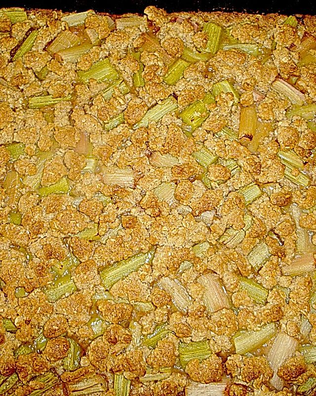 Rhabarber - Streuselkuchen
