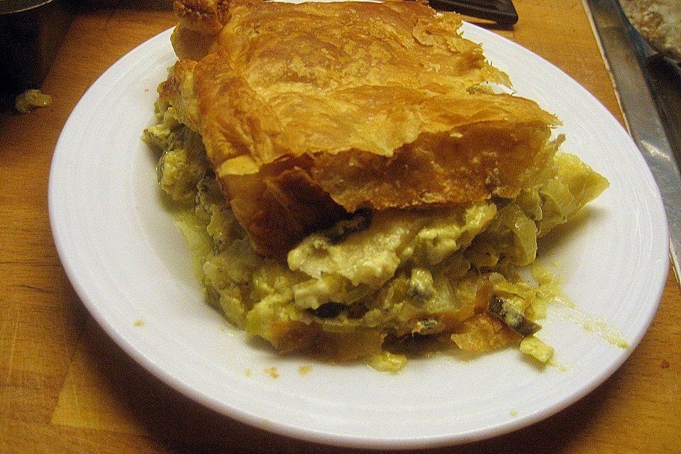 Gefüllter Blätterteig (Börek) mit Porree mal anders