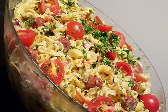 Herzhafter Nudelsalat von LeckerRene| Chefkoch Herzhafter Nudelsalat von LeckerRene| Chefkoch