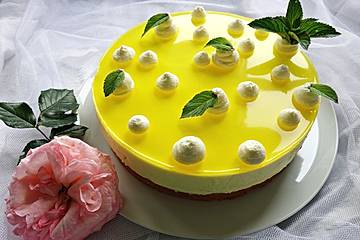 Einfache Zitronen - Joghurt - Torte
