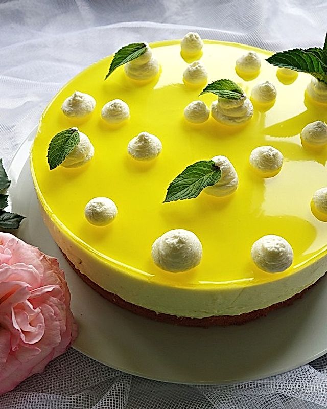 Einfache Zitronen - Joghurt - Torte