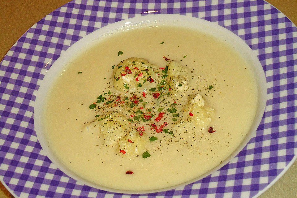 Blumenkohl - Schafskäse - Suppe