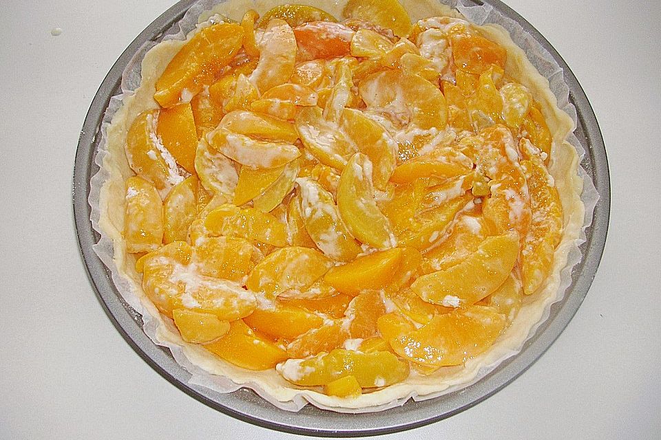 Peach Mascarpone Cream Pie Peach Mascarpone Cream Pie