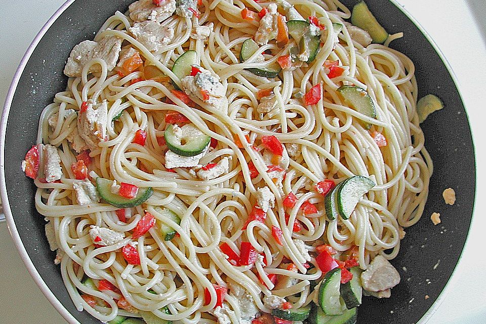 SABO - Spaghetti mit Huhn und Gorgonzola