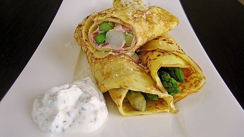 Spargel mit Kochschinken im Parmesan - Pfannkuchen von kalinka0815 ...