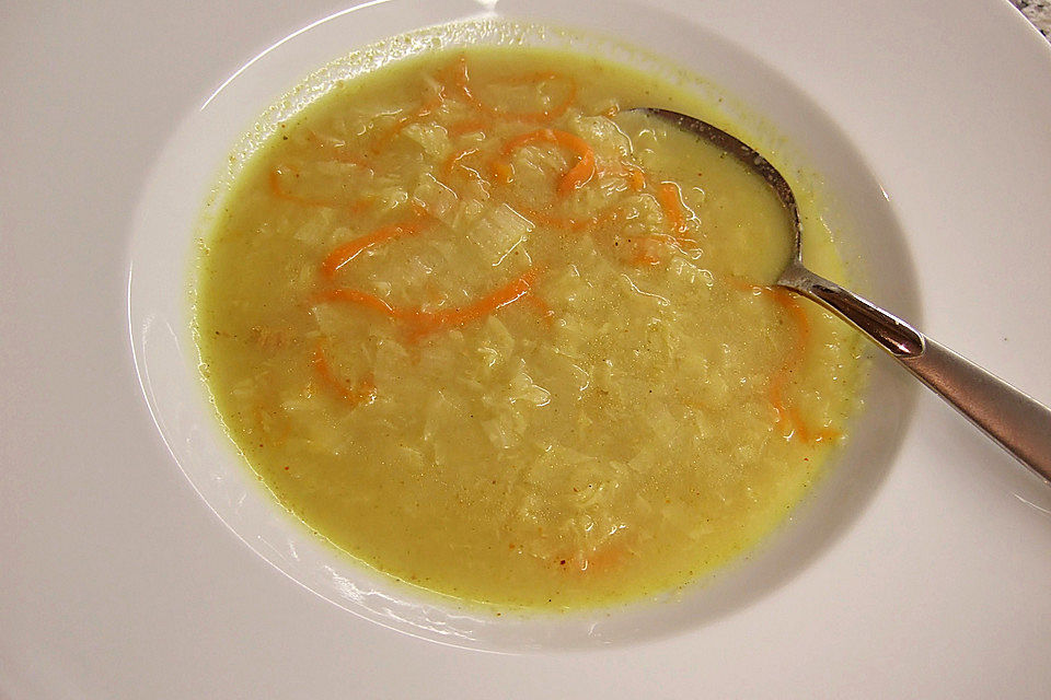 Chinakohl - Kokos - Curry - Suppe