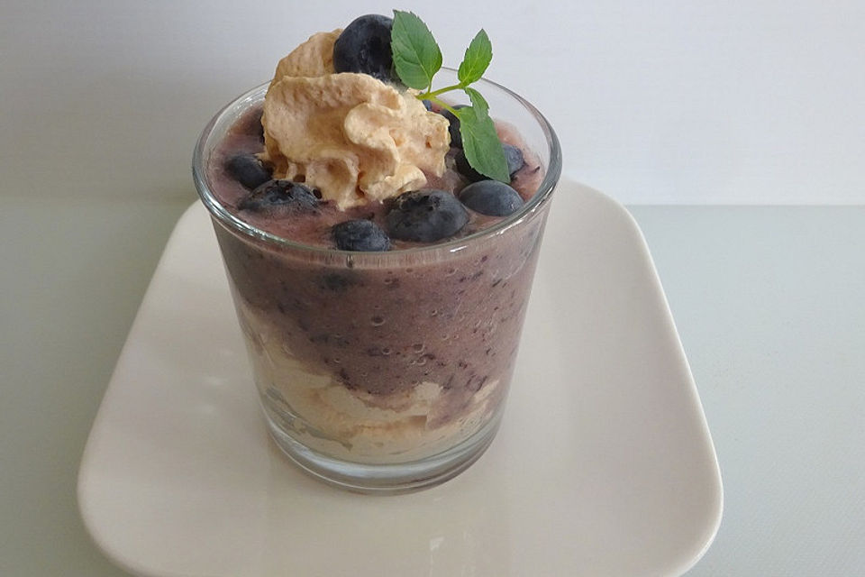 Smoothie mit Quark - Sahne - Creme