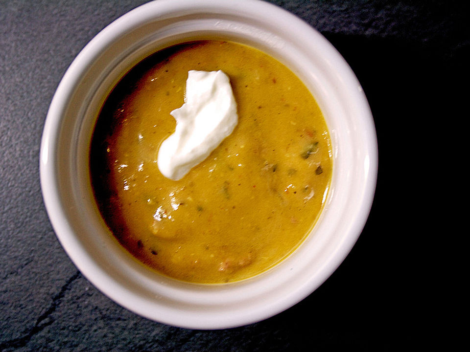 Karotten - Ingwer Suppe mit roten Linsen und Hackfleisch von Macjackson ...