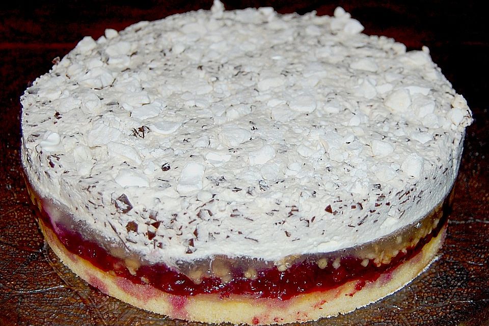 Birnen - Preiselbeer - Torte