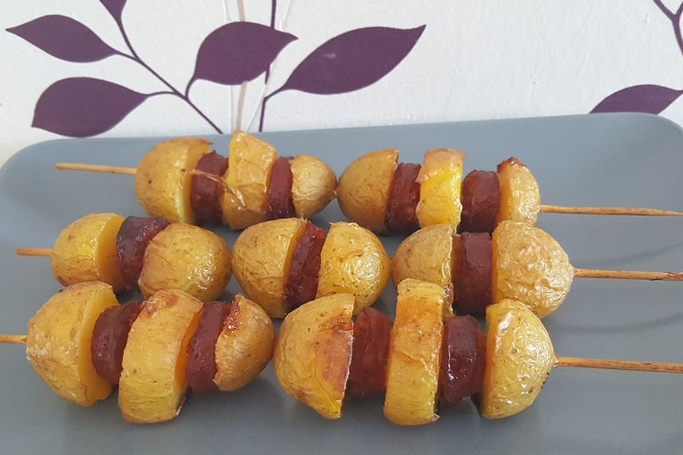 Spanische Kartoffelspieße