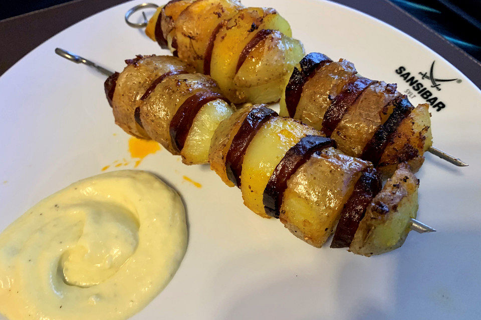 Spanische Kartoffelspieße