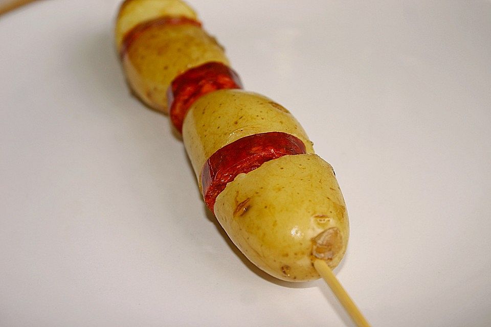 Spanische Kartoffelspieße