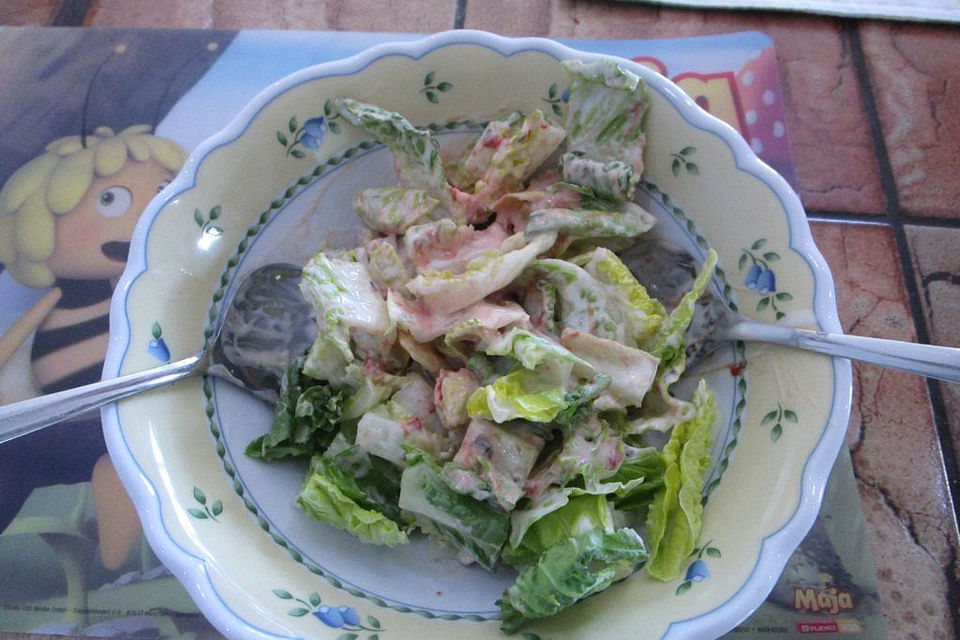 Dressing mit Joghurt für Blattsalate