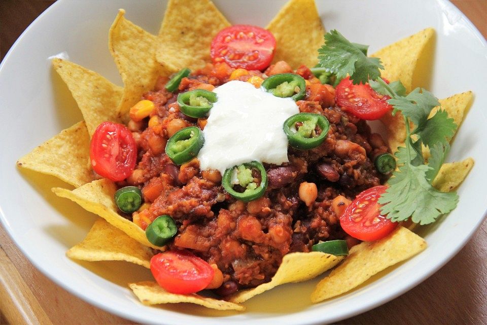 Vegetarisches Chili mit Bulgur