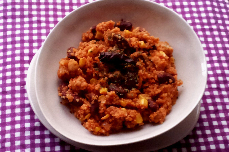 Vegetarisches Chili mit Bulgur