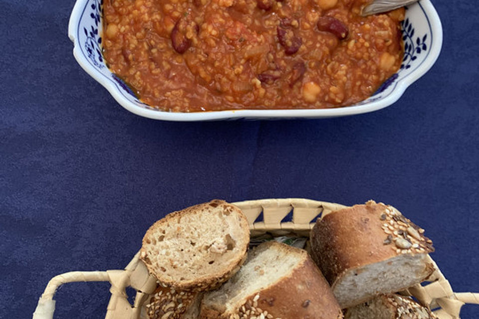 Vegetarisches Chili mit Bulgur