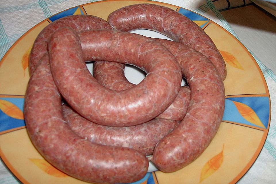 Grobe Bratwurst nach Fränkischer Art