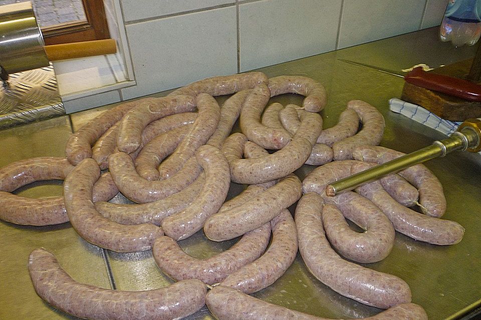 Grobe Bratwurst nach Fränkischer Art