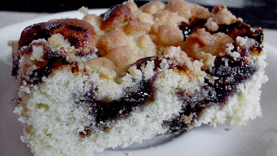 Pflaumenmuskuchen vom Blech mit Streuseln von elfchen01