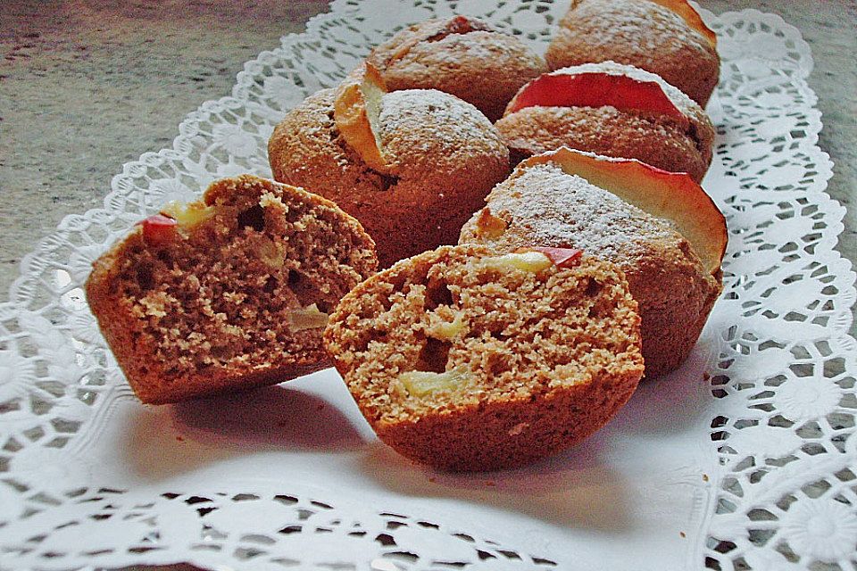 Apfel - Muffins mit Ahornsirup