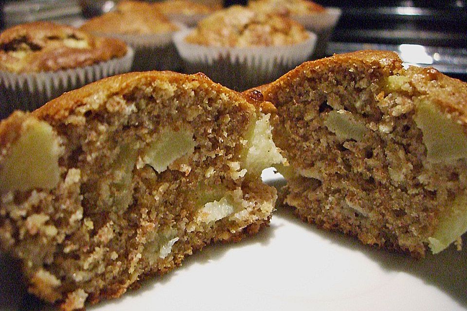 Apfel - Muffins mit Ahornsirup