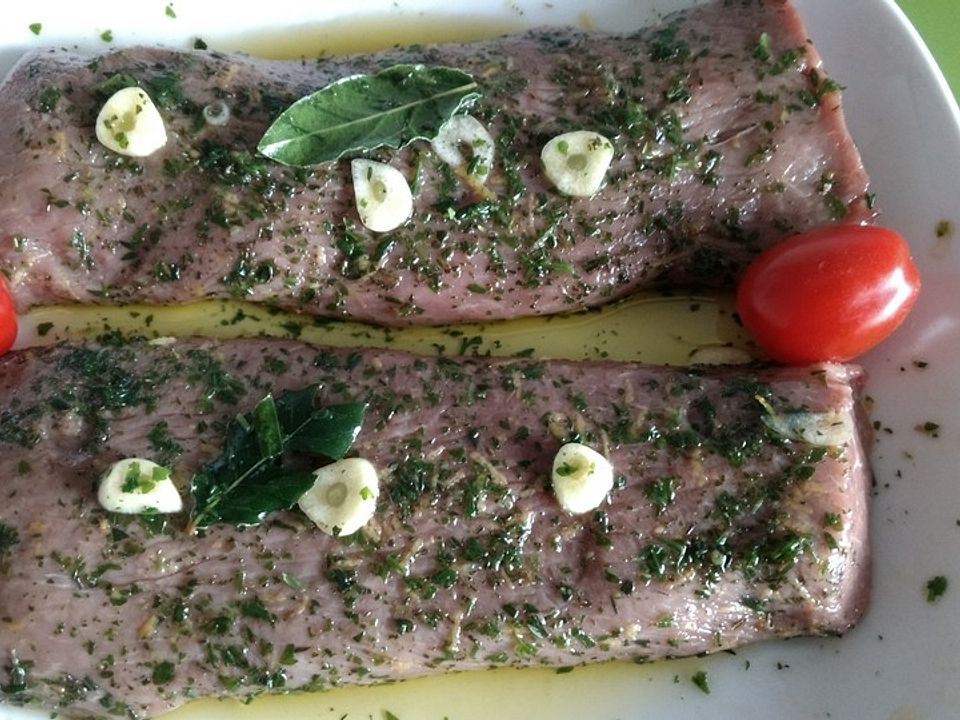 Lammlende in Kräutermarinade auf Julienne - Gemüse von Mathias56 | Chefkoch