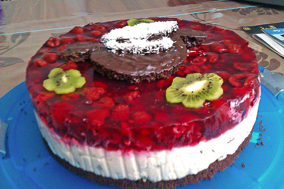 Himbeer Stracciatella Torte