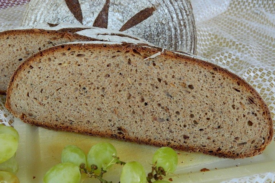 Dinkelbuttermilchbrot mit Sauerteig  a la Sissy