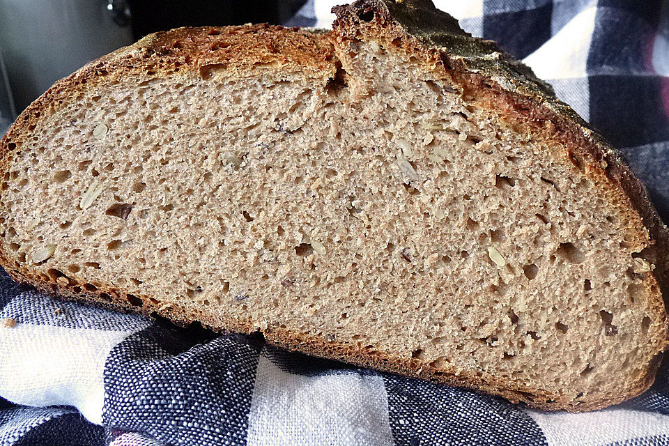 Dinkelbuttermilchbrot mit Sauerteig  a la Sissy