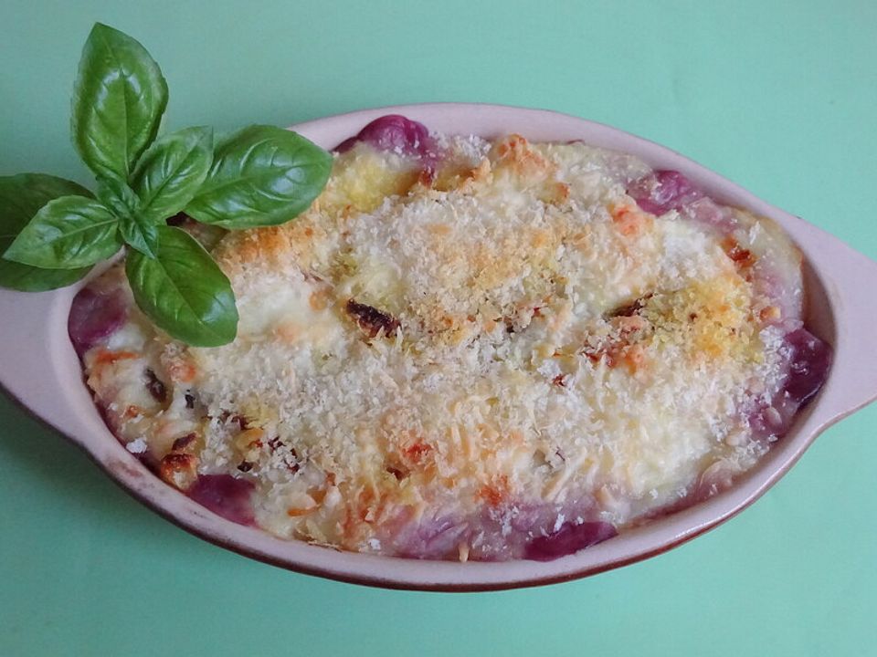 Finis Rotkraut - Kartoffelpüree - Fleisch Auflauf von pinky80| Chefkoch