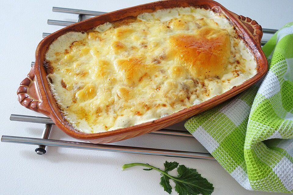 Kohlrabi - Kartoffel - Gratin