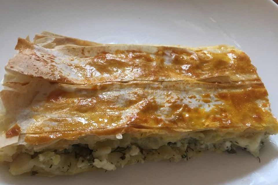 Börek auf dem Backblech