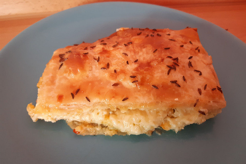 Börek auf dem Backblech