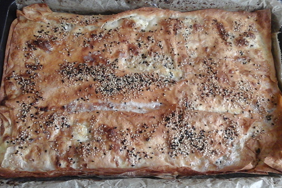 Börek auf dem Backblech