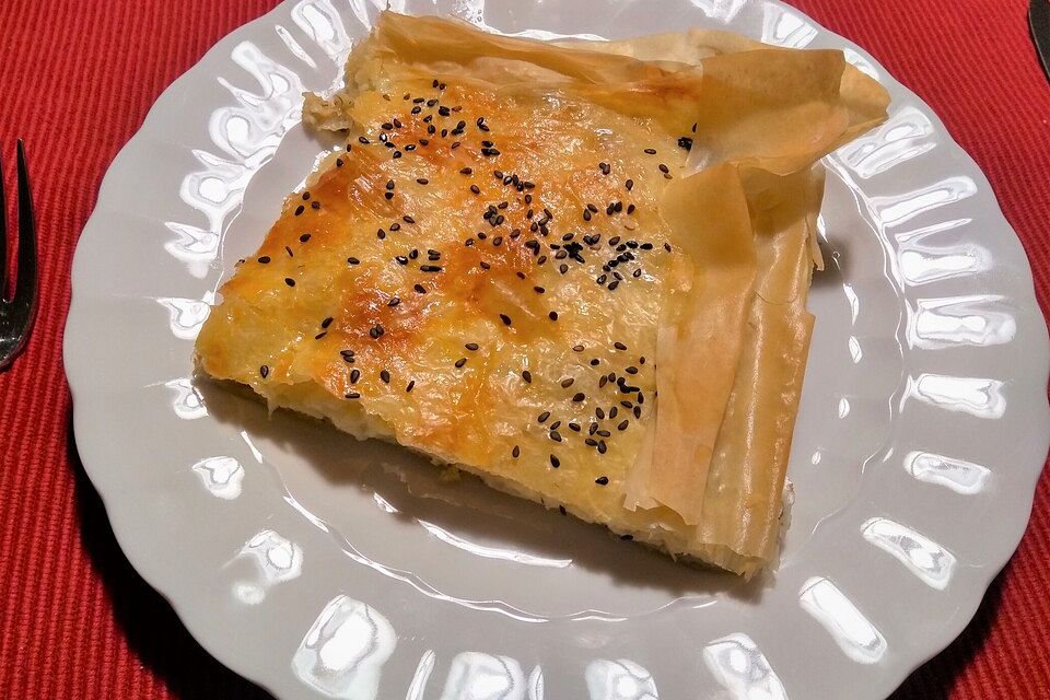 Börek auf dem Backblech