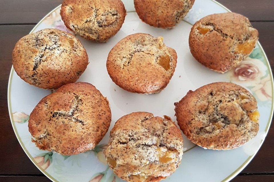 Rhabarber - Mohn - Muffins