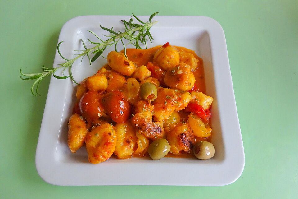 Blitzschnelle Tomaten - Gnocchi - Pfanne